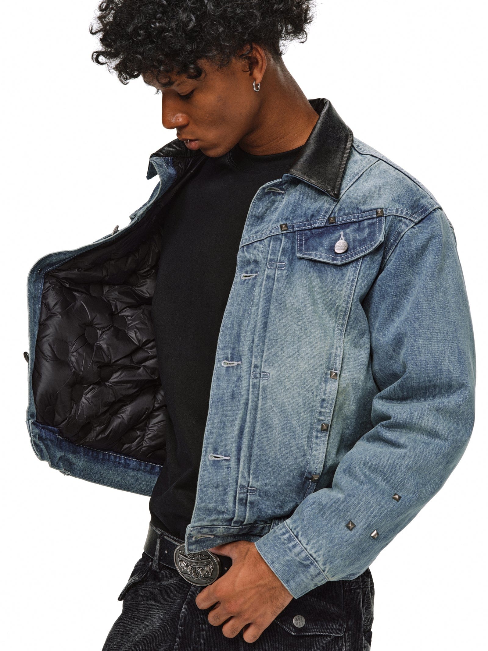 Blue / NOV 23 -20:00 JST COMING SOON Heavyweight Vintage-Wash Denim Down Jacket