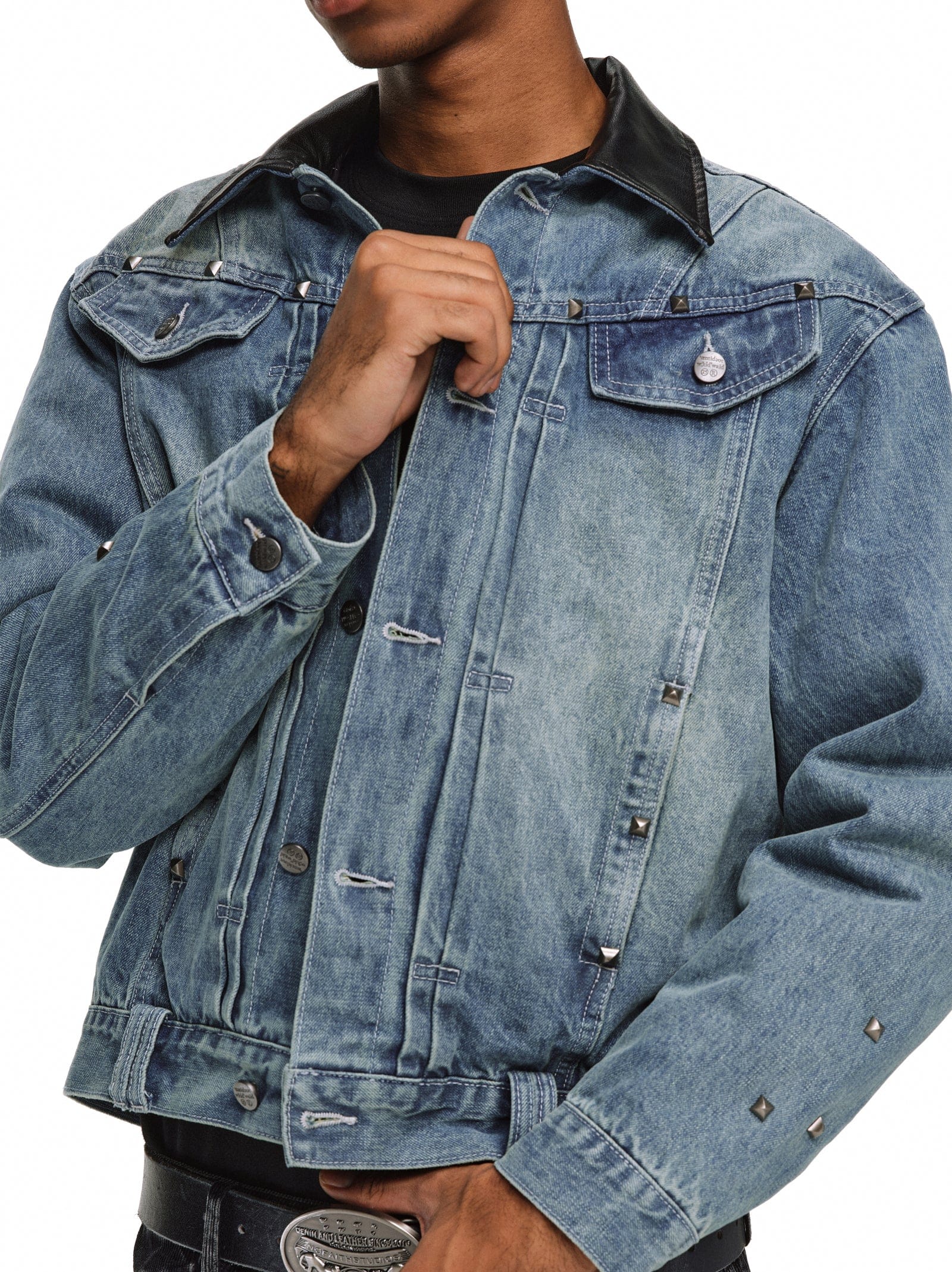 Blue / NOV 23 -20:00 JST COMING SOON Heavyweight Vintage-Wash Denim Down Jacket