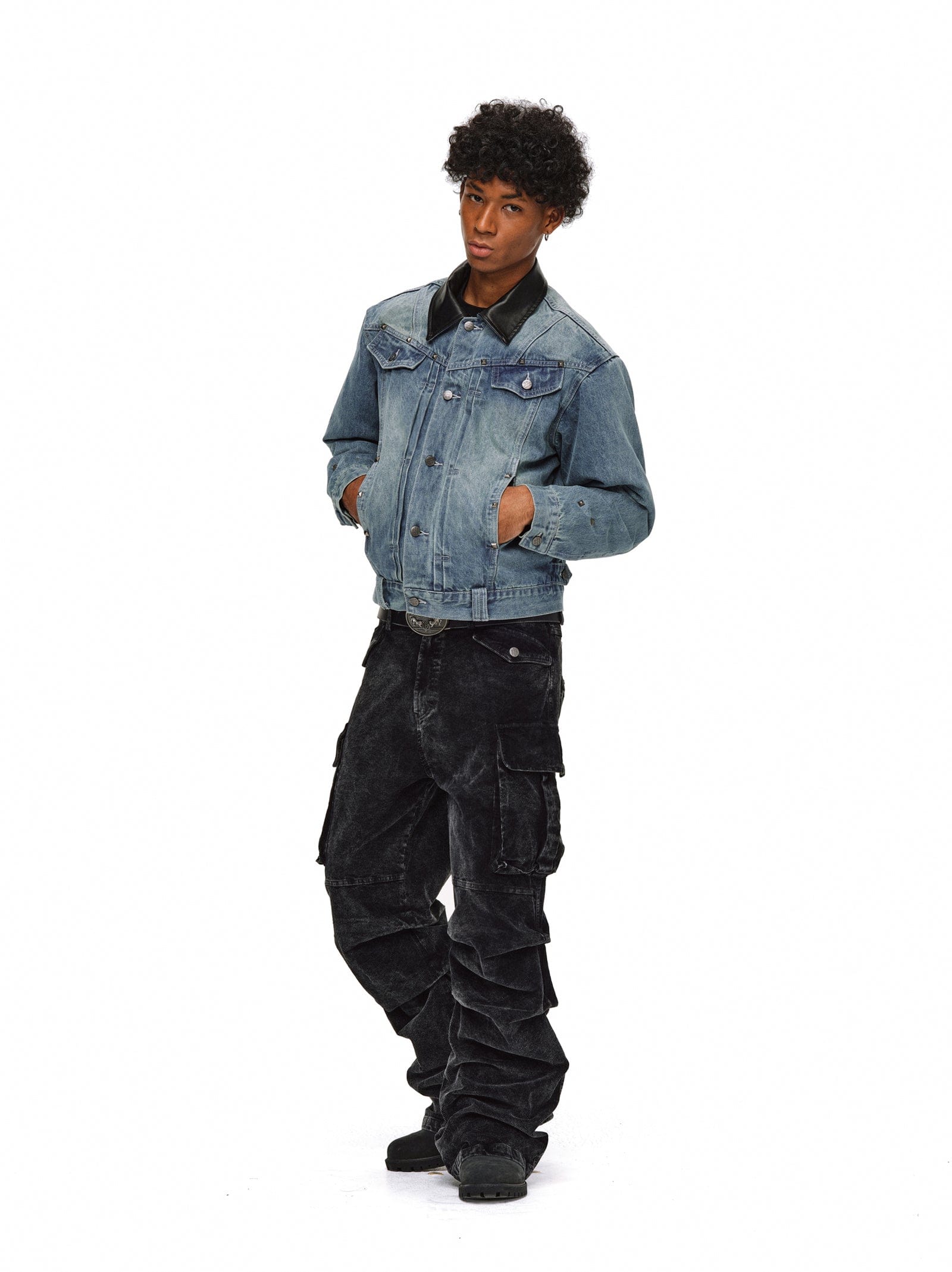 Blue / NOV 23 -20:00 JST COMING SOON Heavyweight Vintage-Wash Denim Down Jacket