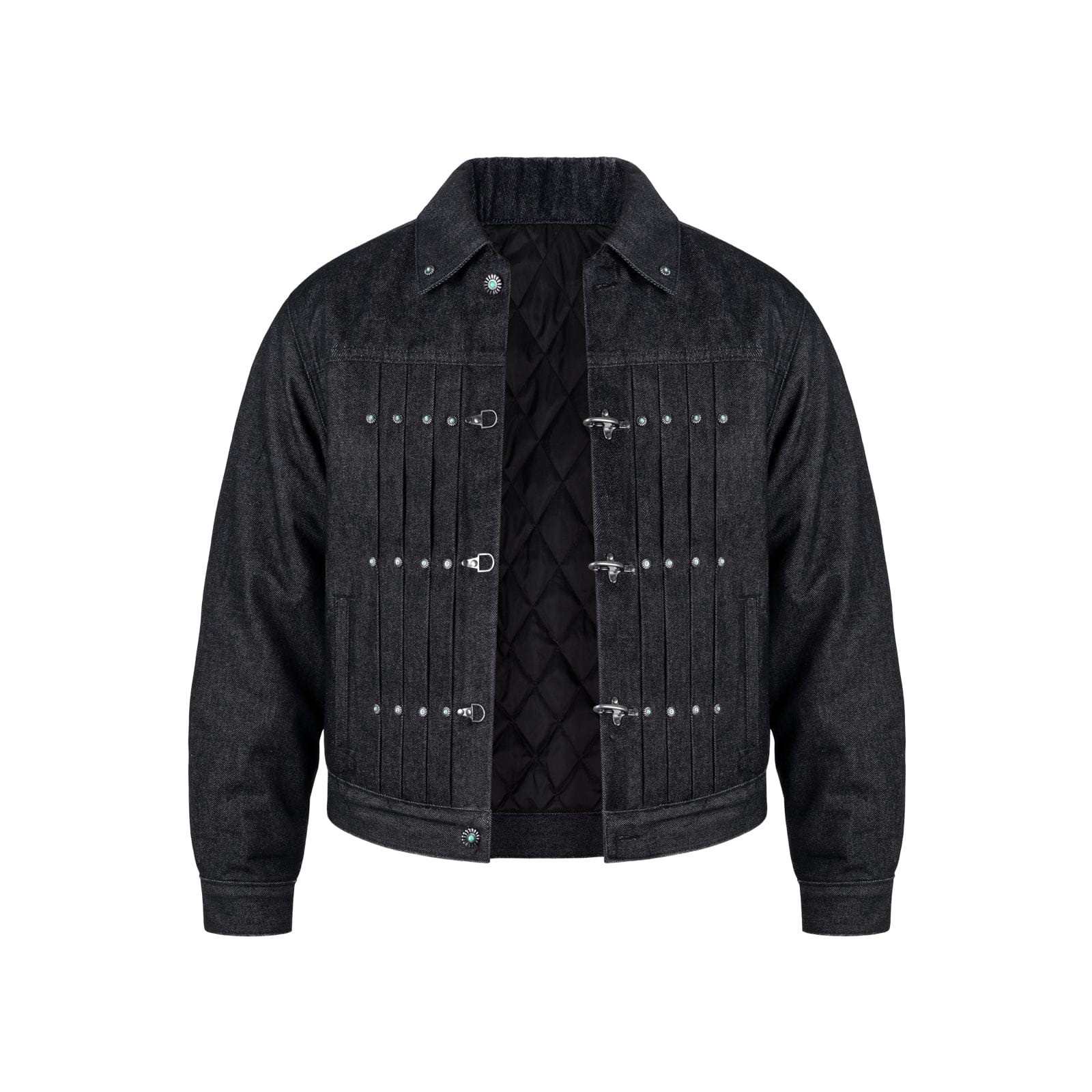 Extra Padded / S Gemstone Buckle Denim Jacket