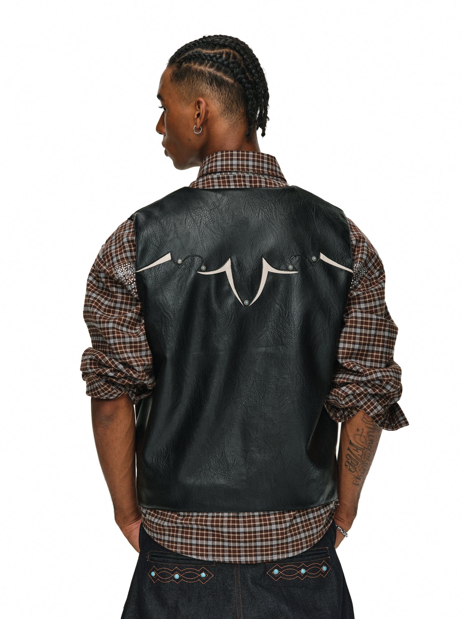 Gemstone Leather Vest