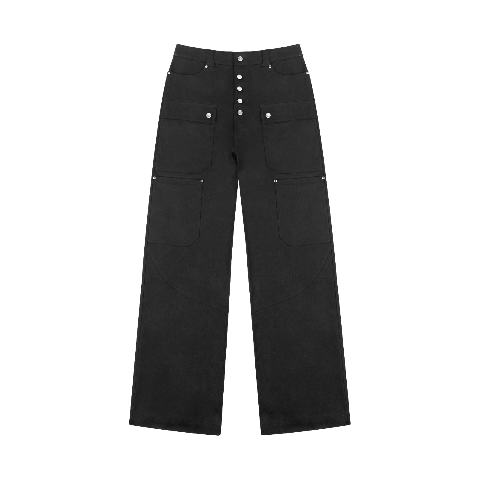 Pants Black / S Button-Up Cargo Pants
