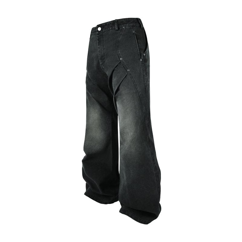 Pants Black / S Pleated Monkey Overalls
