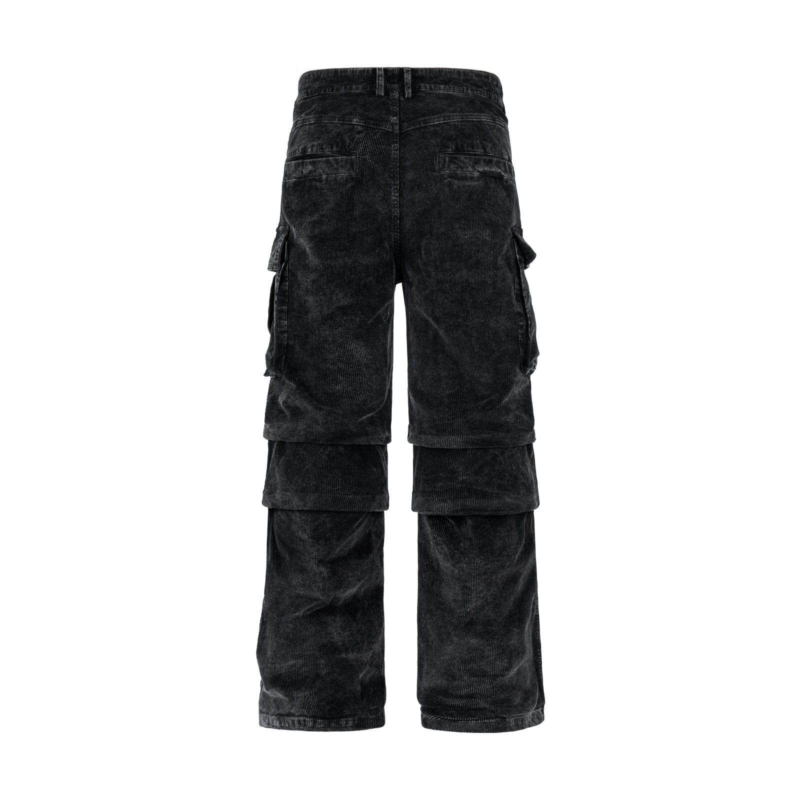 Pants Corduroy Pocket Washed Work Pants