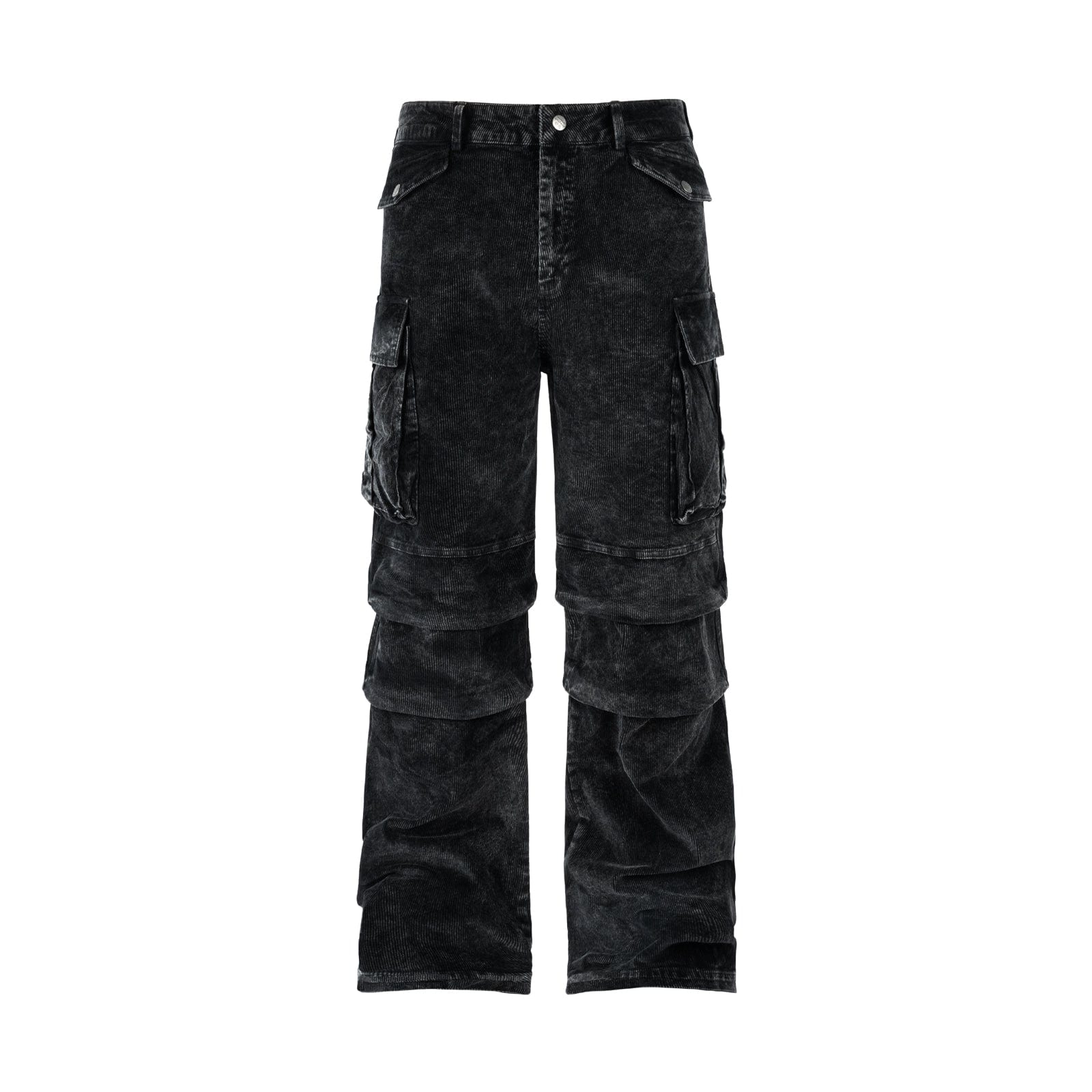 Pants Corduroy Pocket Washed Work Pants
