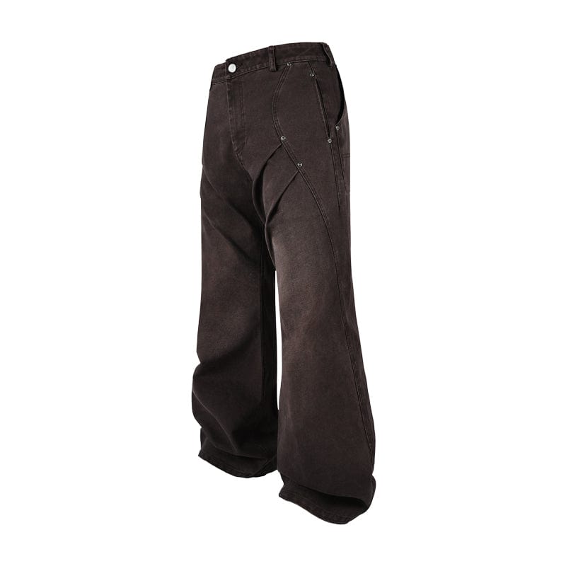 Pants Red / S Pleated Monkey Overalls