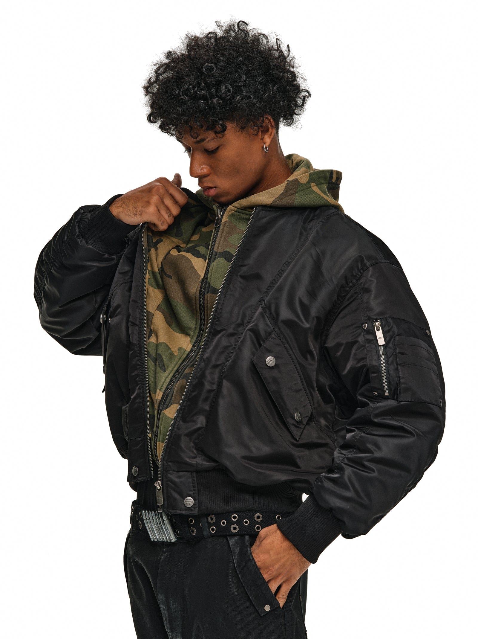 Reversible Camouflage Layered-Style Bomber