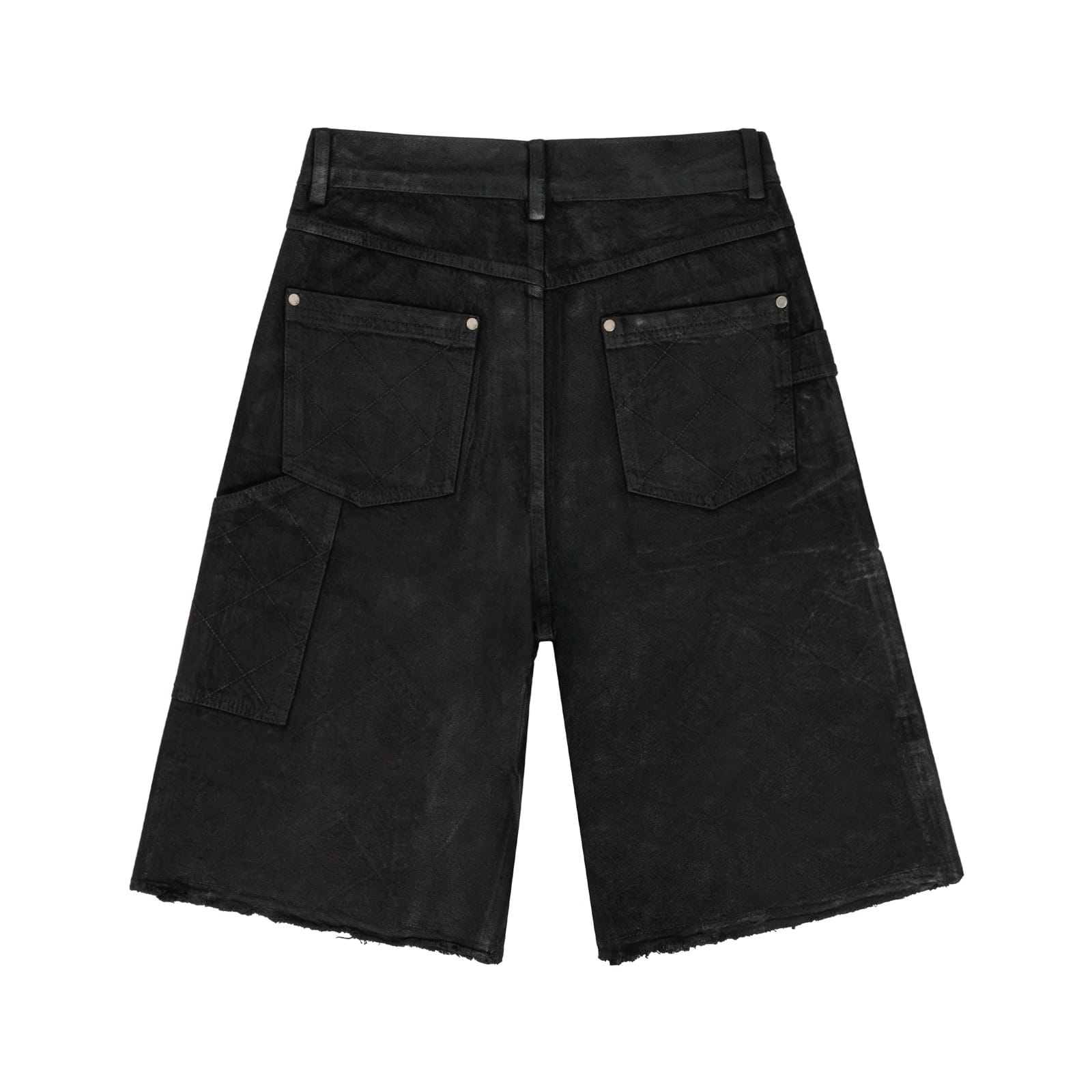 Waxed Button-Fly Lumberjack Cropped Pants