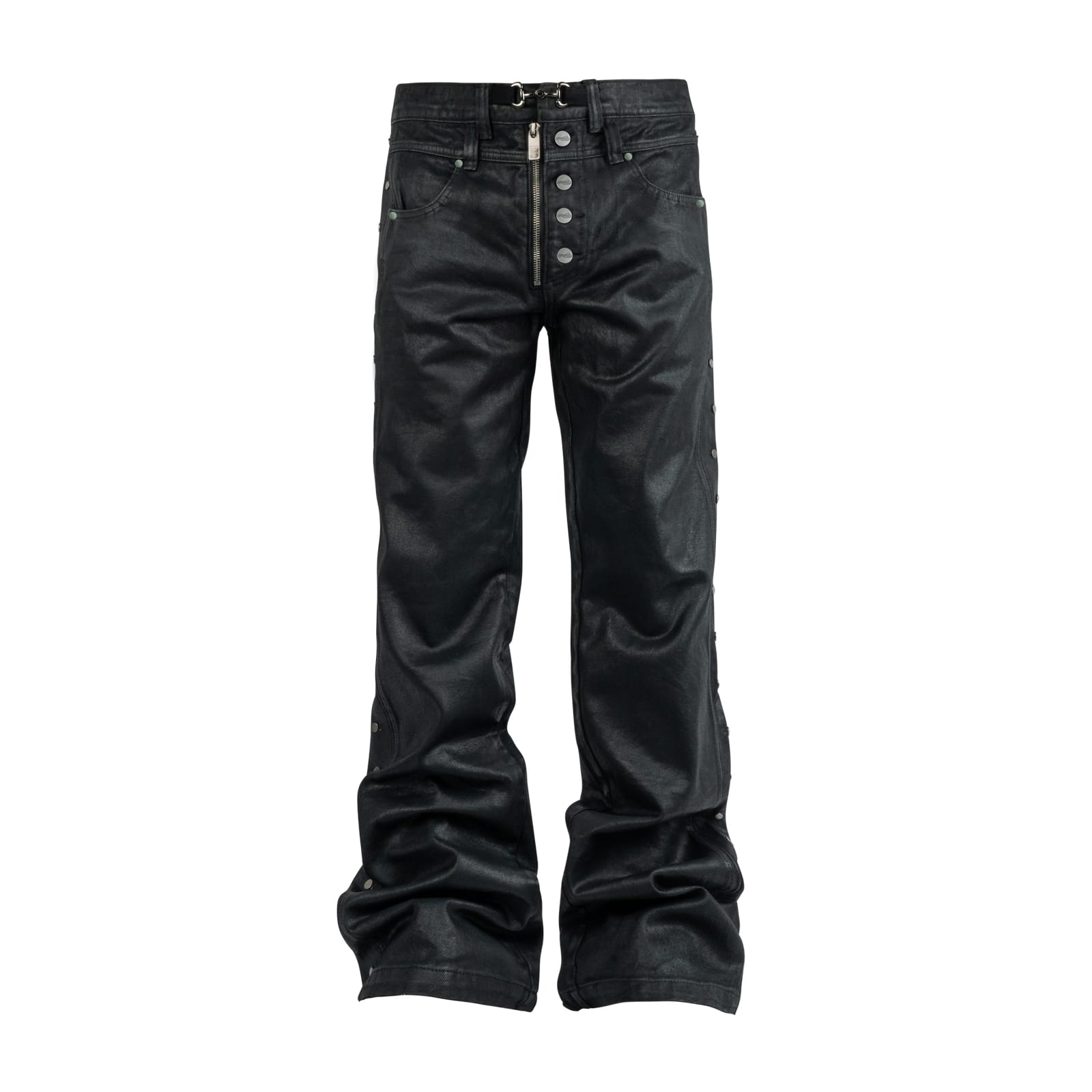 Waxed Studded Jeans