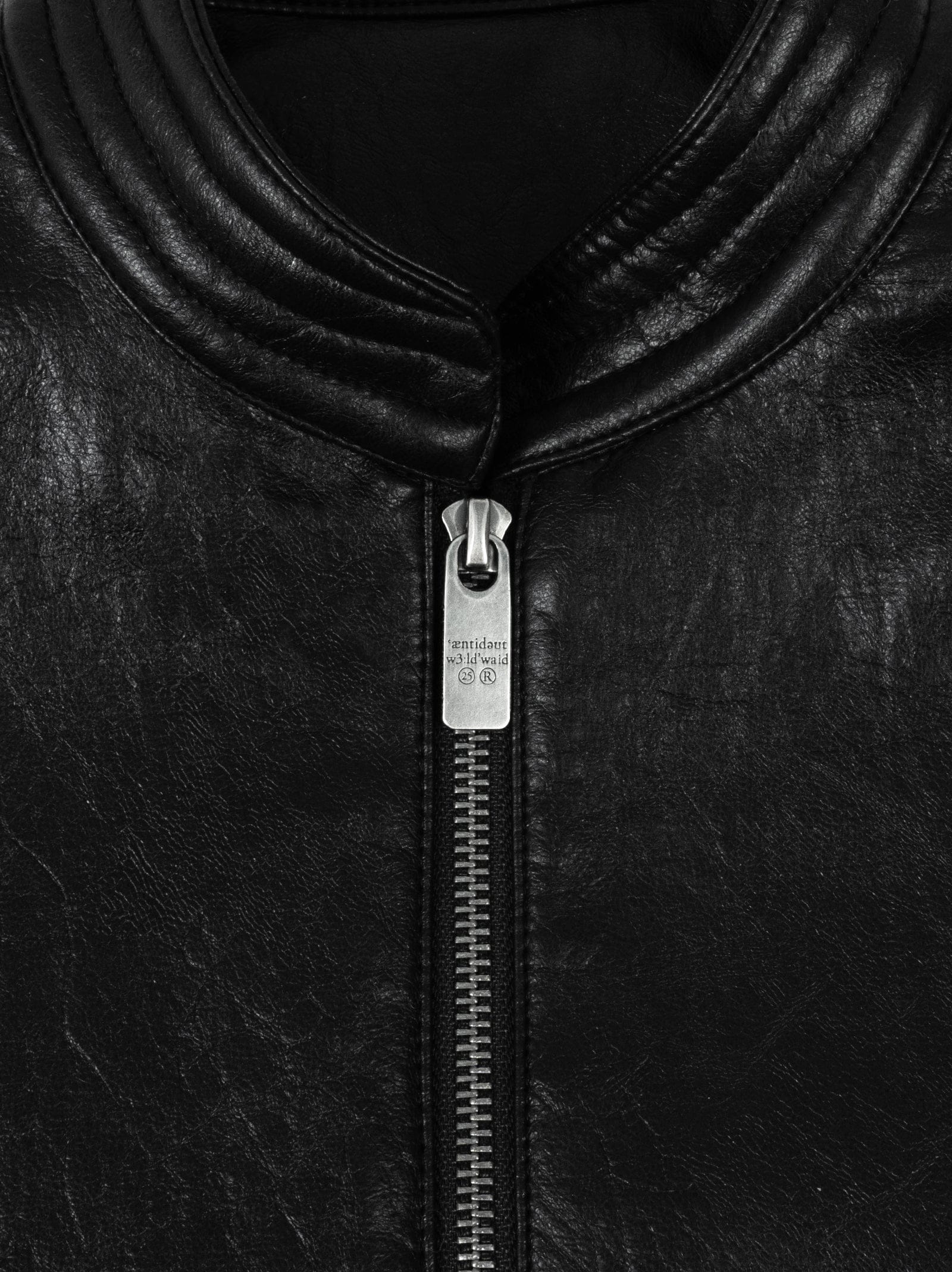 Zip-Up Leather Jacket