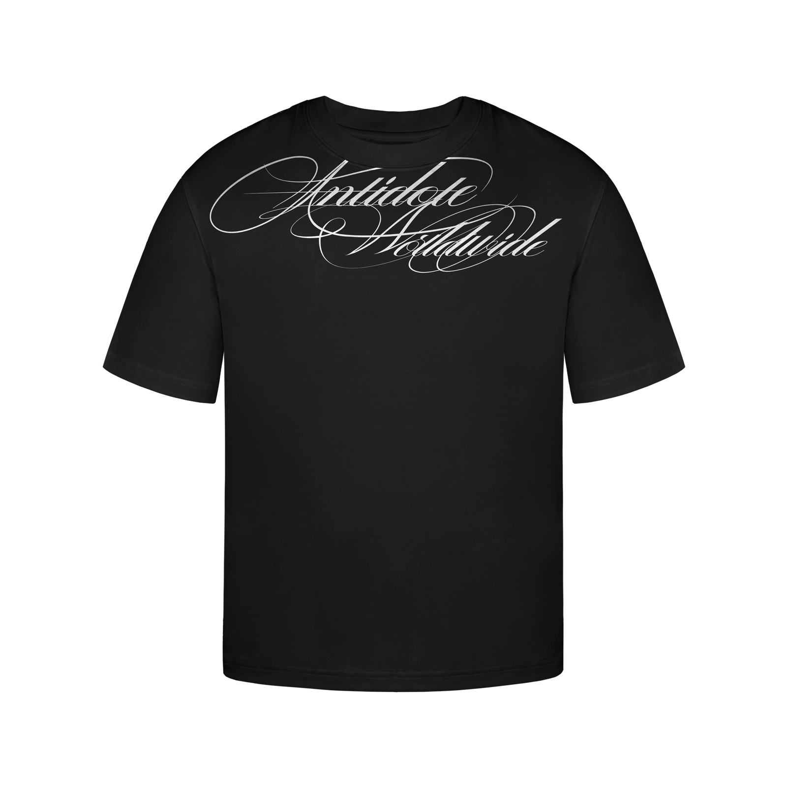 Black / S Printed Logo Classic Fit Tee