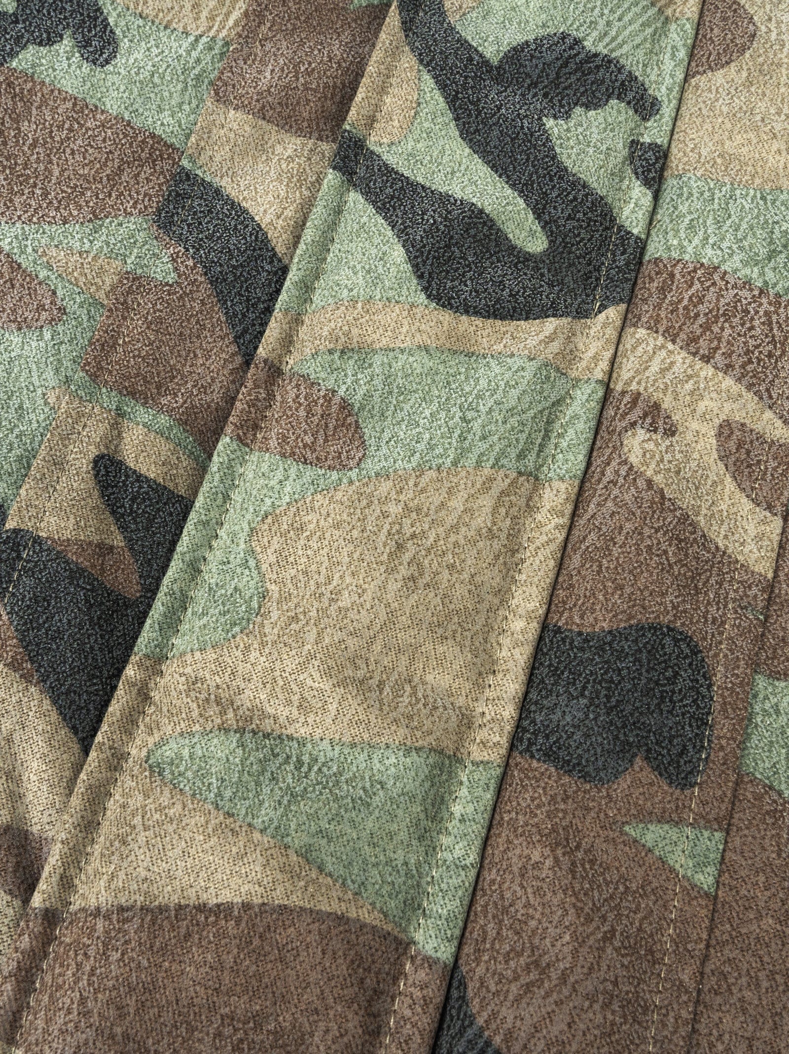 Camouflage Crack Pattern N2B Fur Collar Jacket