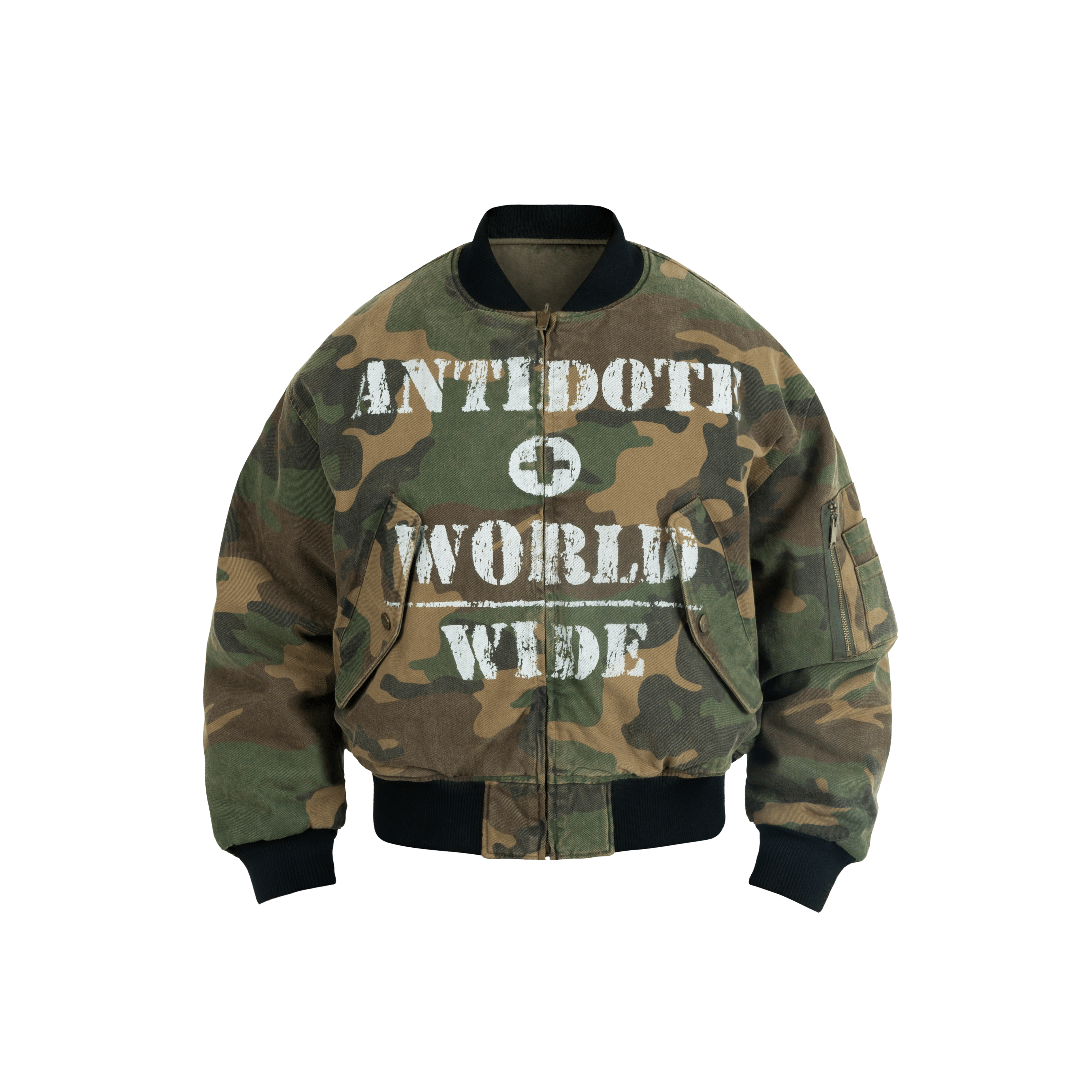 COAT Army Green / S Reversible camouflage jacket