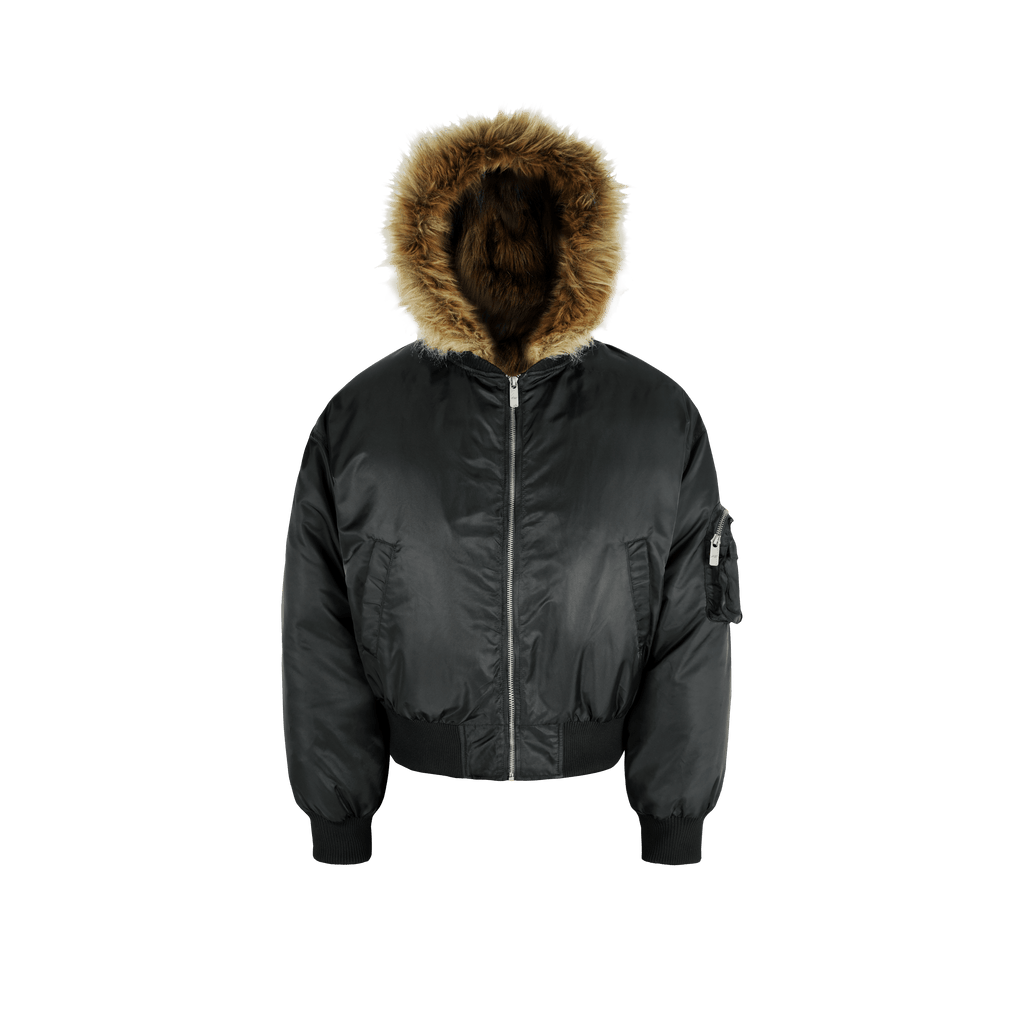新品未使用 THEREDTHREAD fur jacket short ブラック Short Faux Fur Jacket - Black - Ladies | H&M US