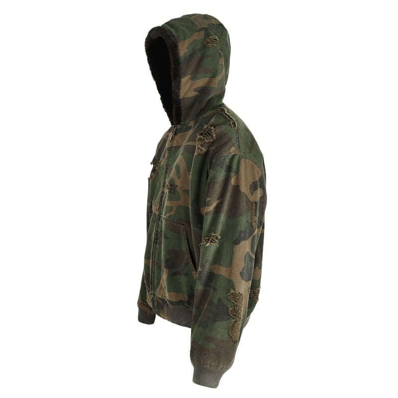 COAT Camouflage hooded jacket