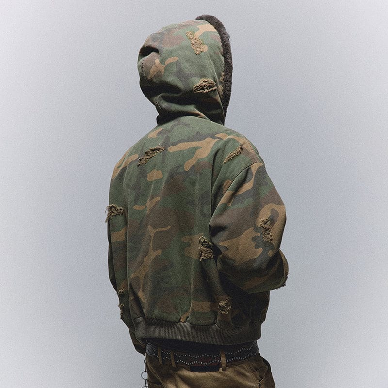 COAT Camouflage hooded jacket