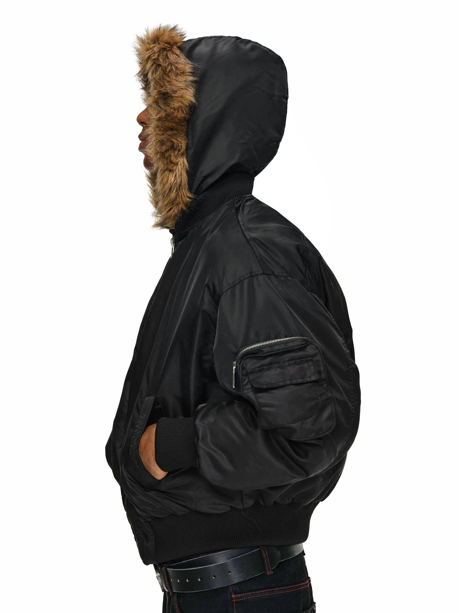COAT Jacket with Detachable Fur Collar