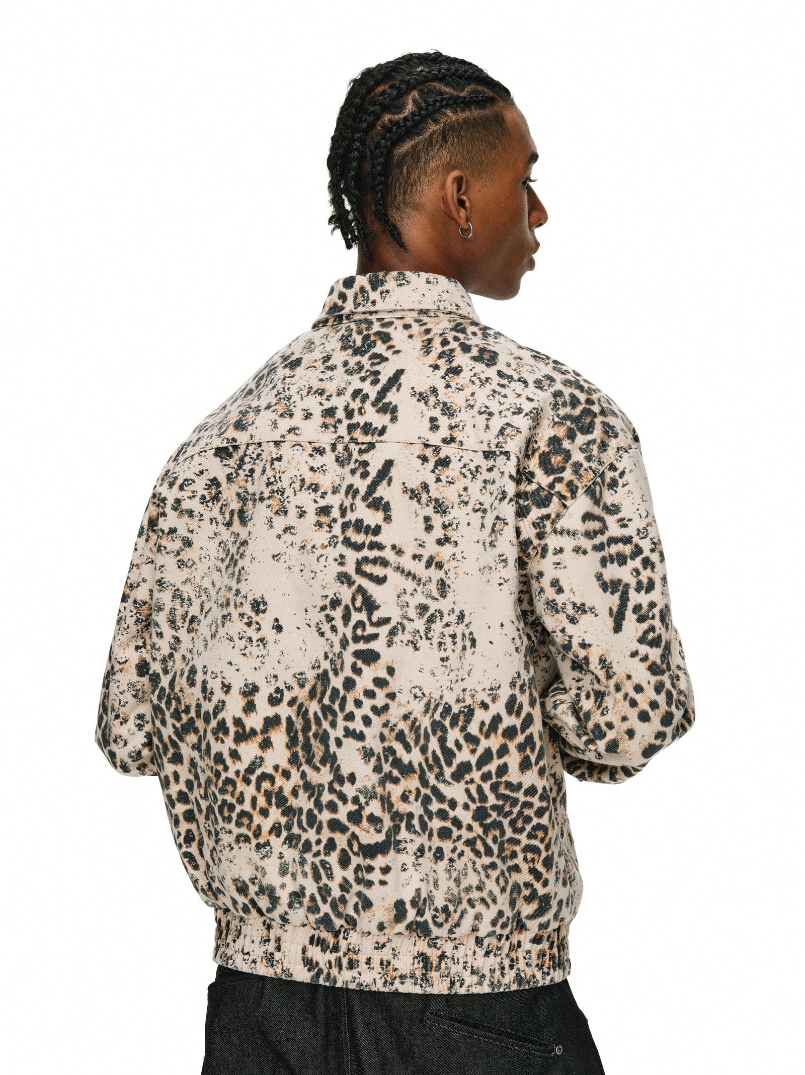 Distressed Leopard Jacket