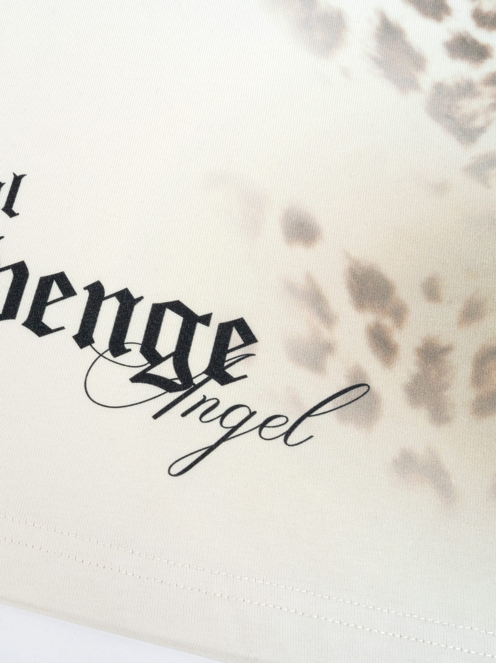 Fatal Revenge Angel Leopard Chain Print Tee