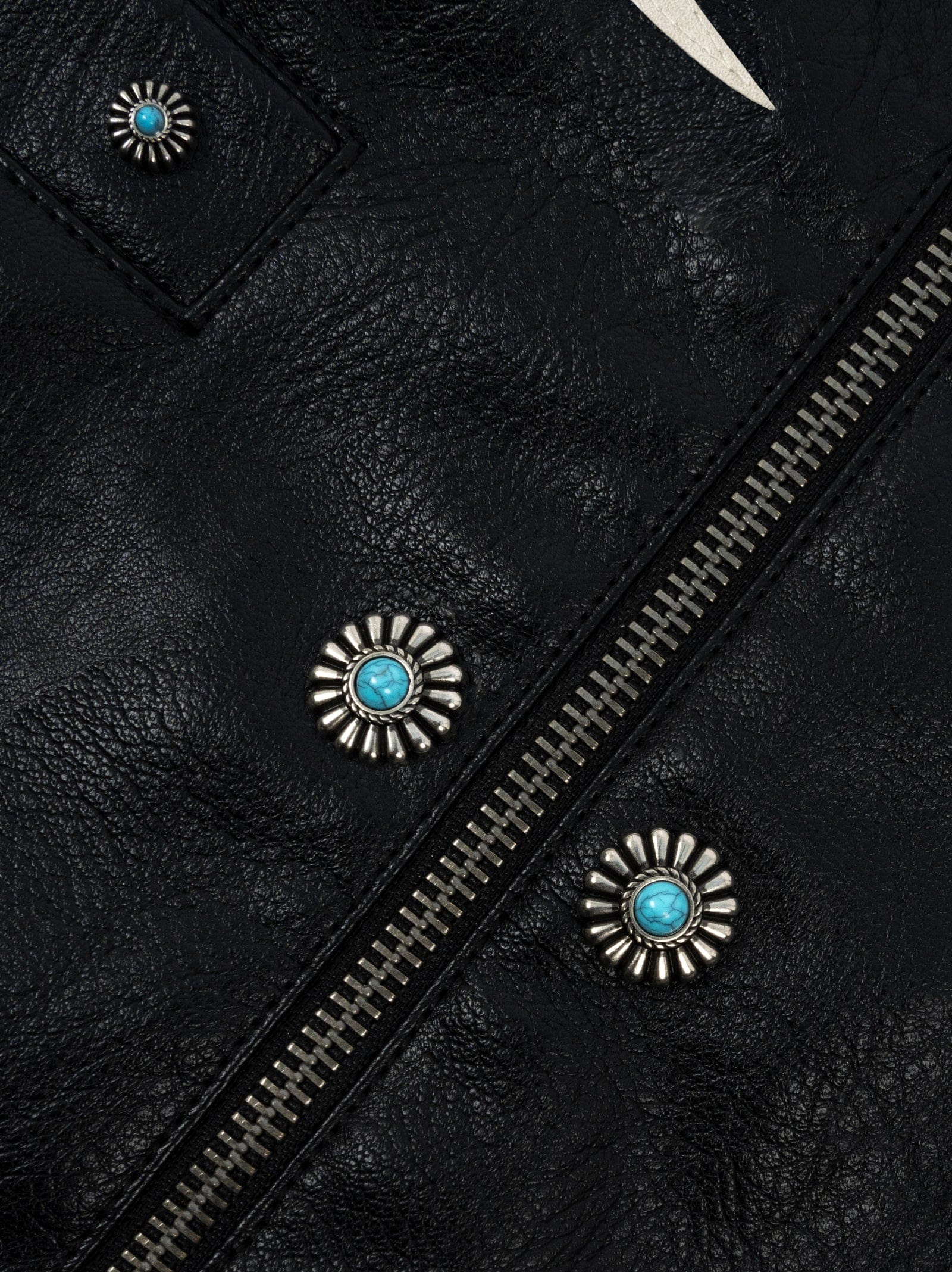 Gemstone Leather Vest