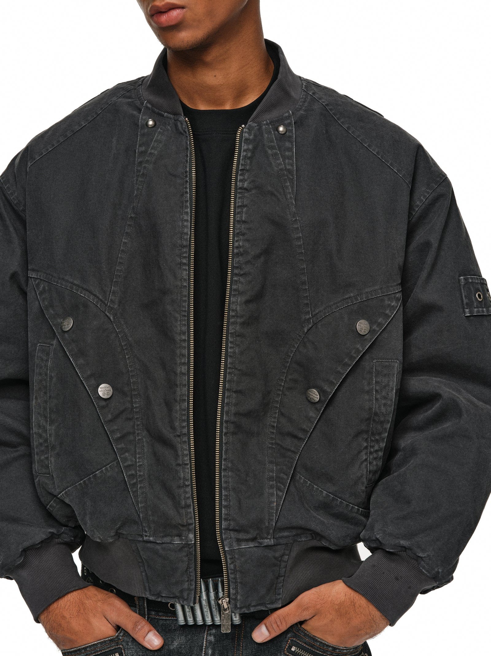 Grey / NOV 23 -20:00 JST COMING SOON Split-Panel Bomber Jacket