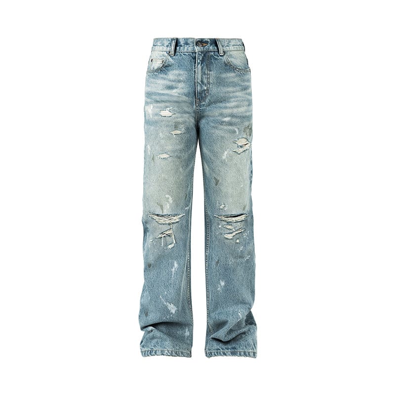 Pants Blue / S Vintage bootcut ripped jeans