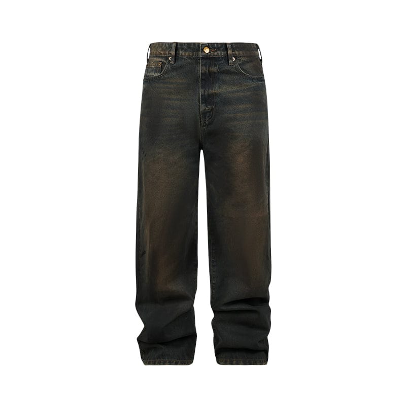 Pants Blue / S Vintage stained distressed jeans