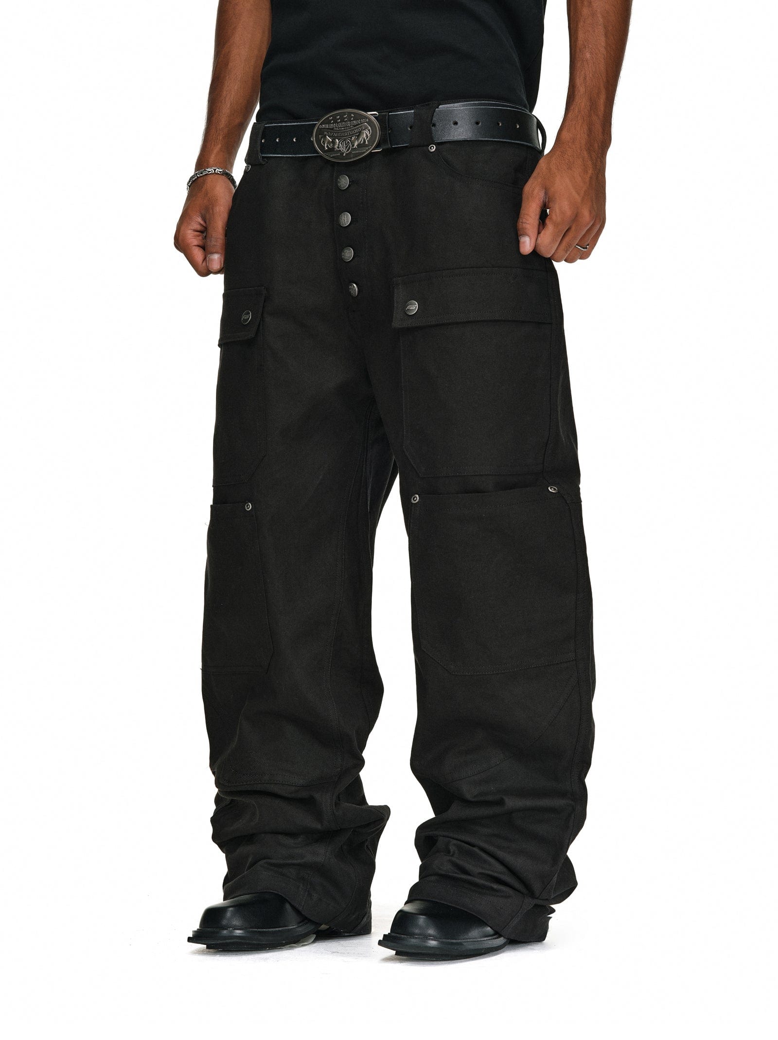 Pants Button-Up Cargo Pants