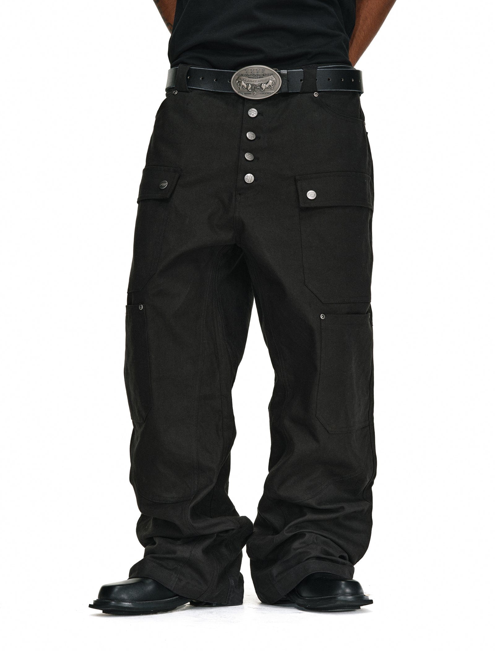 Pants Button-Up Cargo Pants