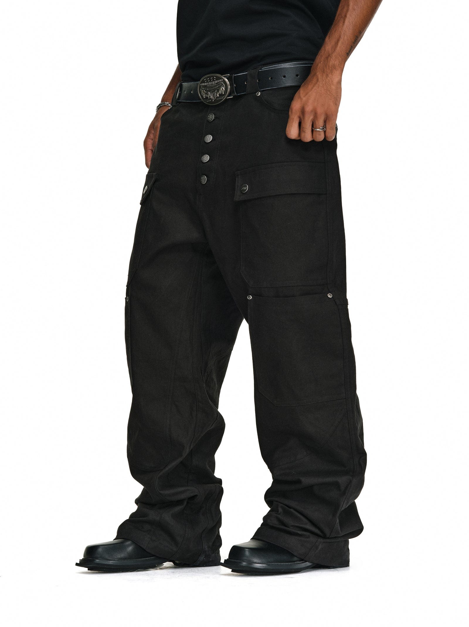 Pants Button-Up Cargo Pants