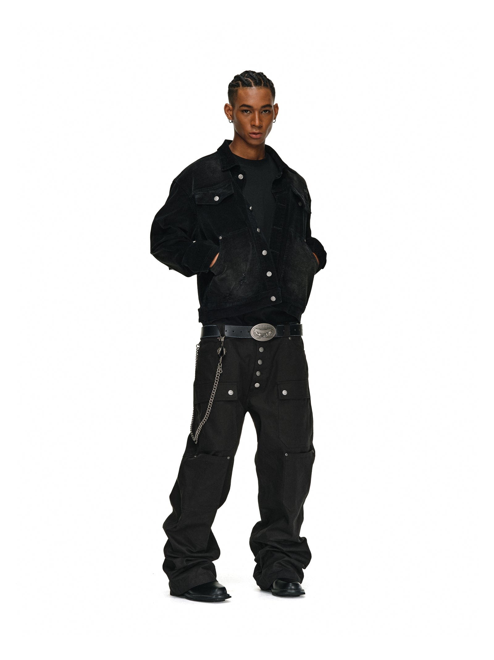 Pants Button-Up Cargo Pants