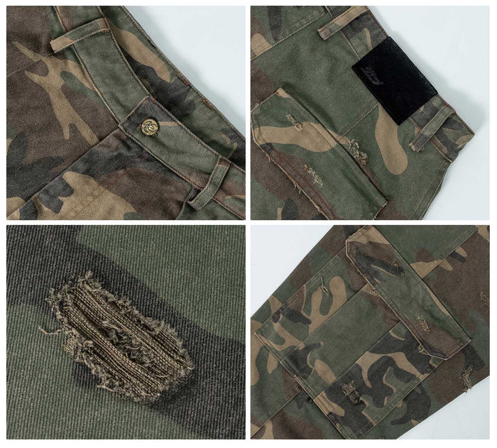 Camouflage Loose Cargo Pants