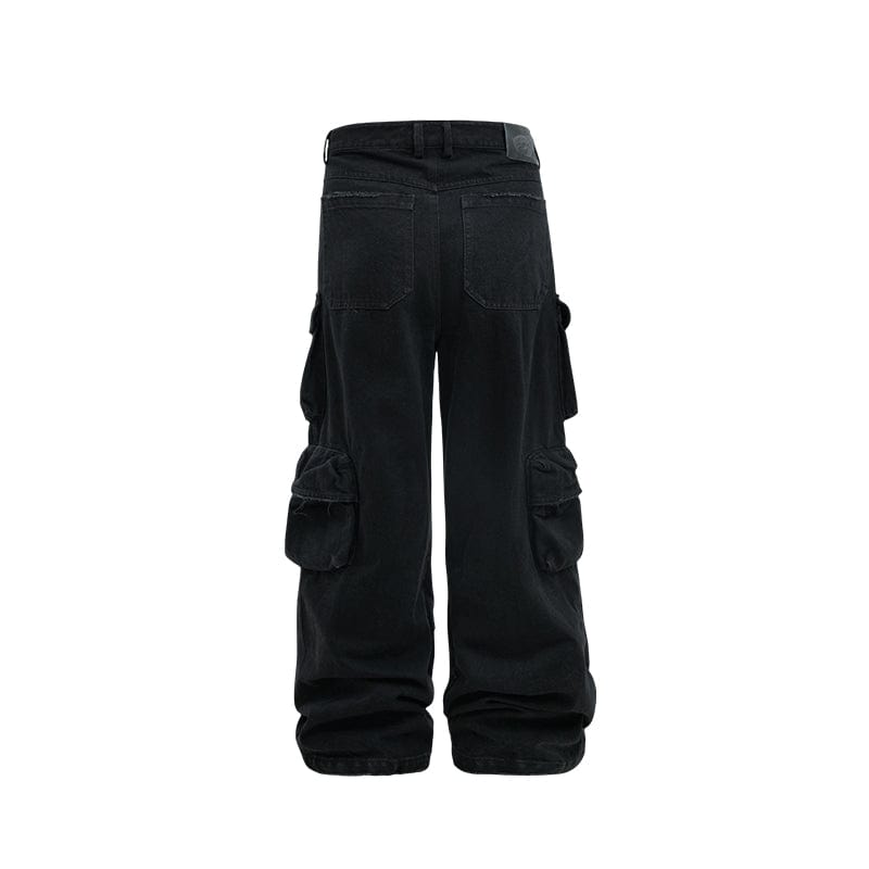 Pants Loose American style multi-pocket cargo pants