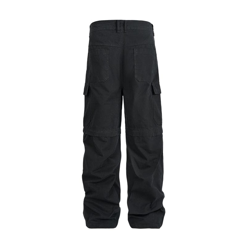 Pants Men's and women's American street style, detachable long and short multi-pocket overalls