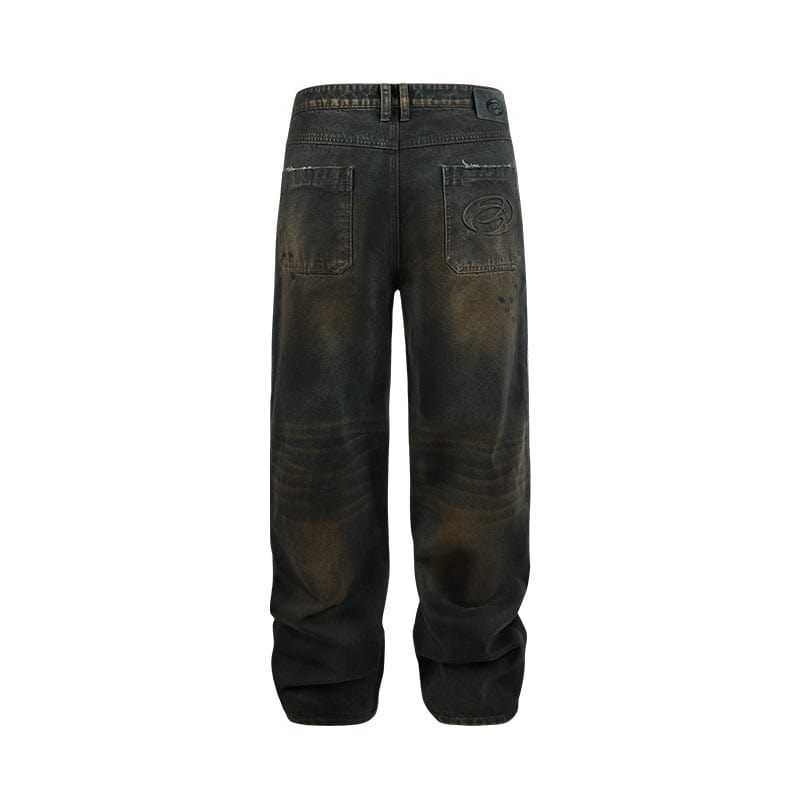 Pants Vintage stained distressed jeans