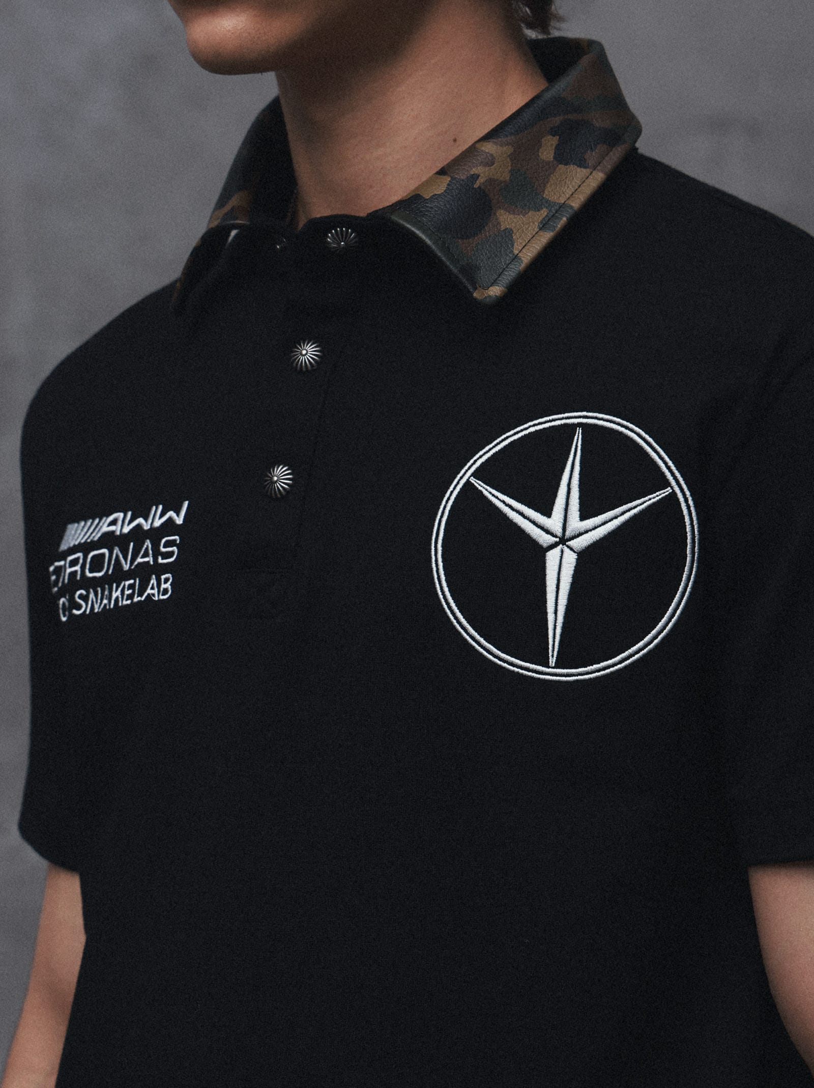 POLO / Racing Style Leather Collar Polo