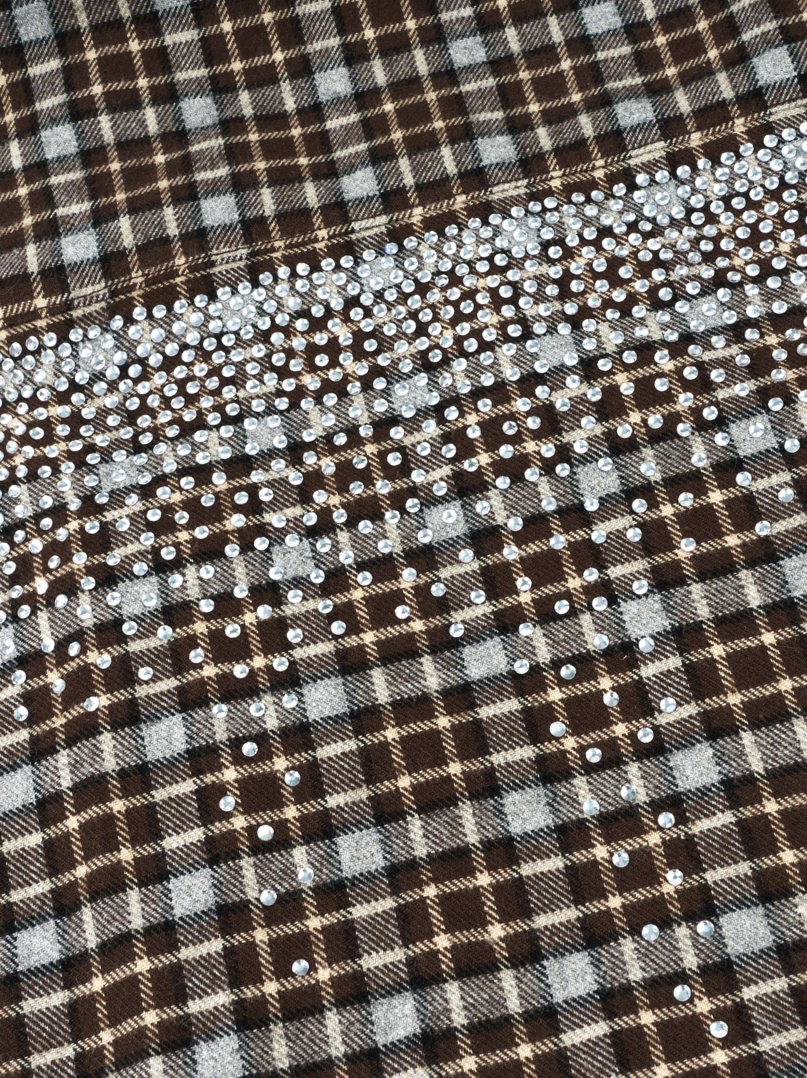 Rhinestone Plaid Shirt