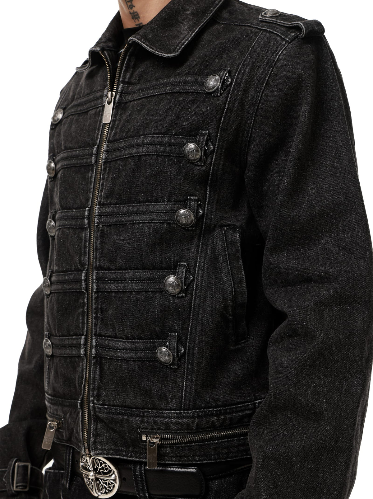 Royal Button Washed Zip-Up Jacket