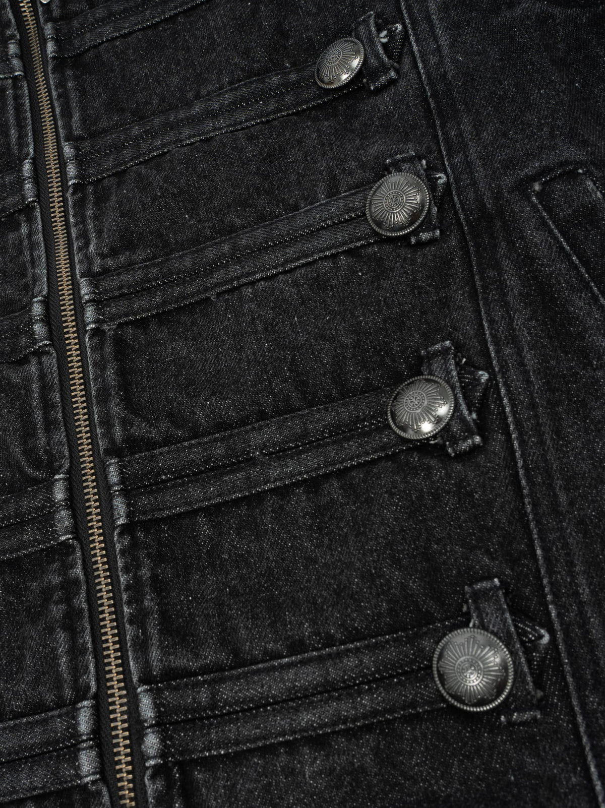 Royal Button Washed Zip-Up Jacket