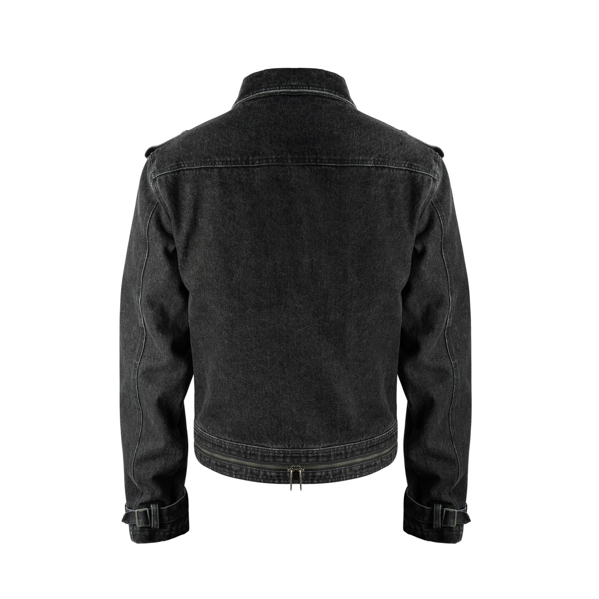 Royal Button Washed Zip-Up Jacket