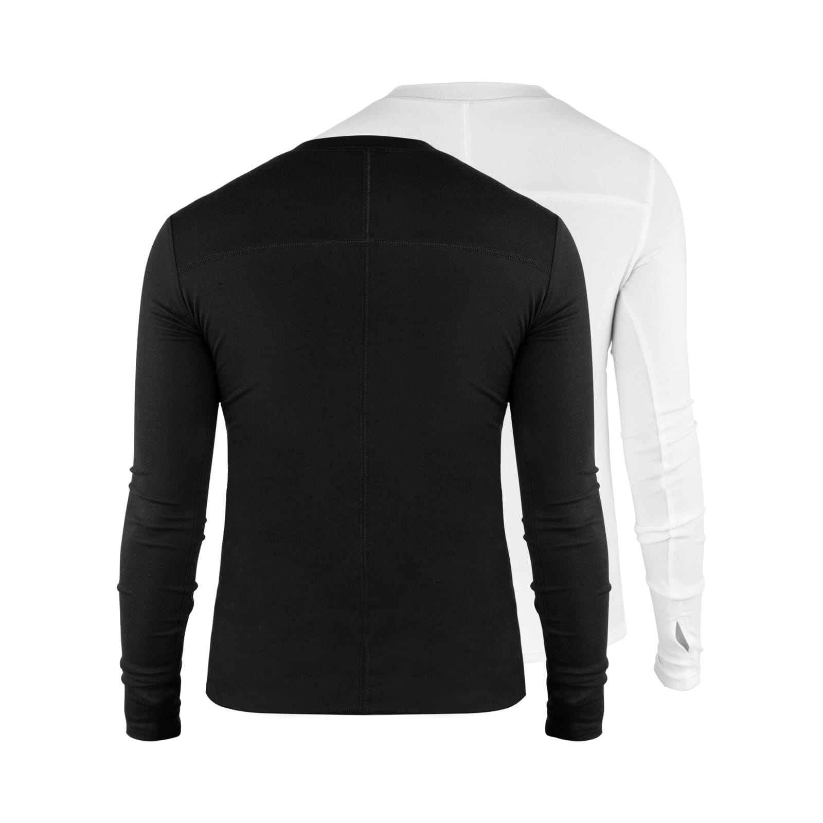 Script Cross Panel Long Sleeve Top