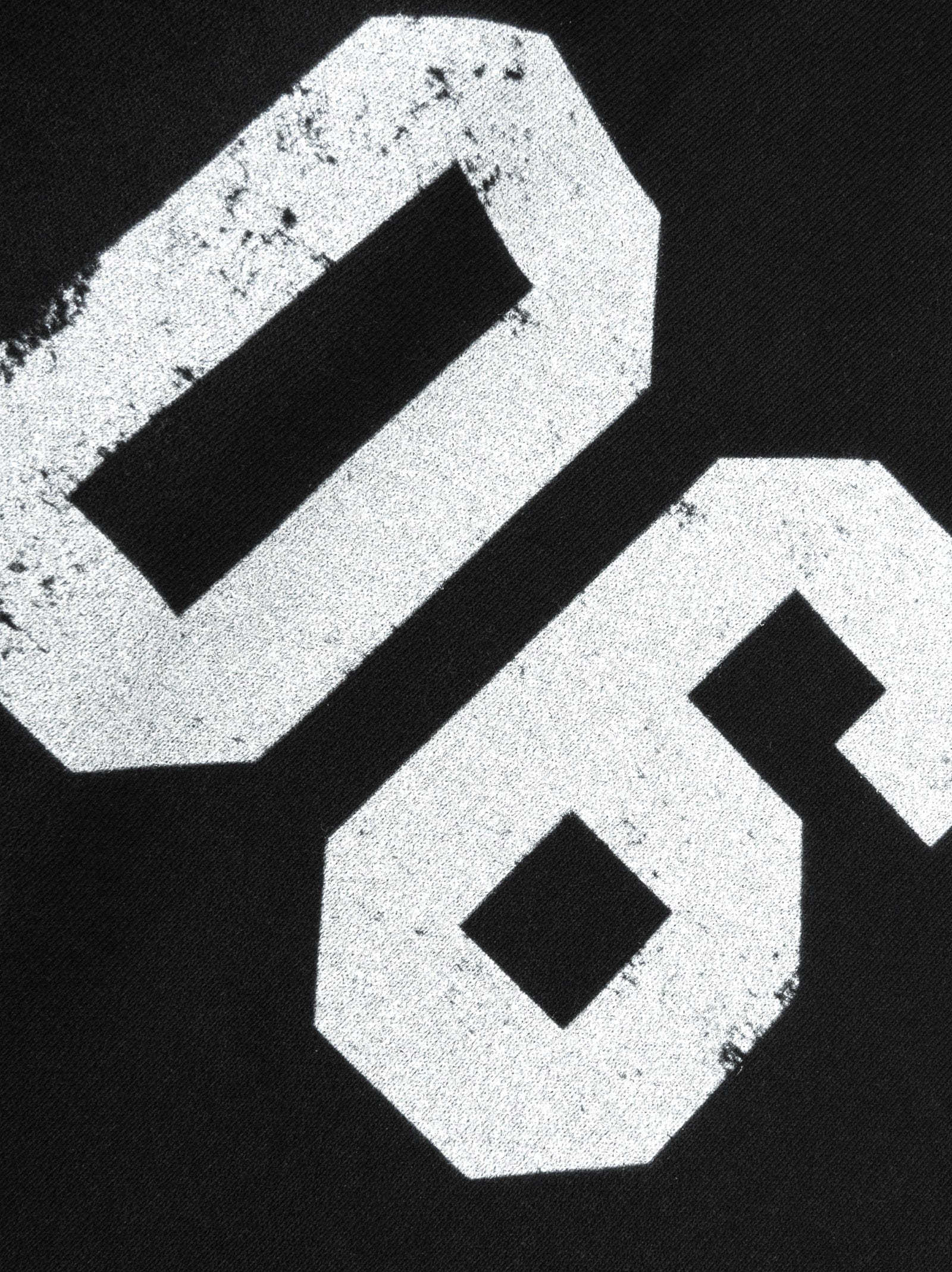 Studded Script Letter Print Sweatpants