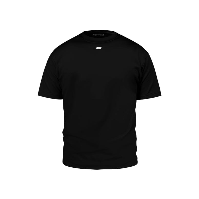 t-shirt Black / S American slim fit stretch short sleeves