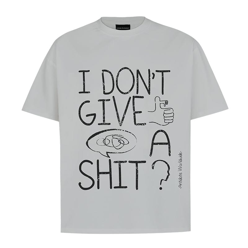 t-shirt Dirty White / S Graffiti letters short sleeves