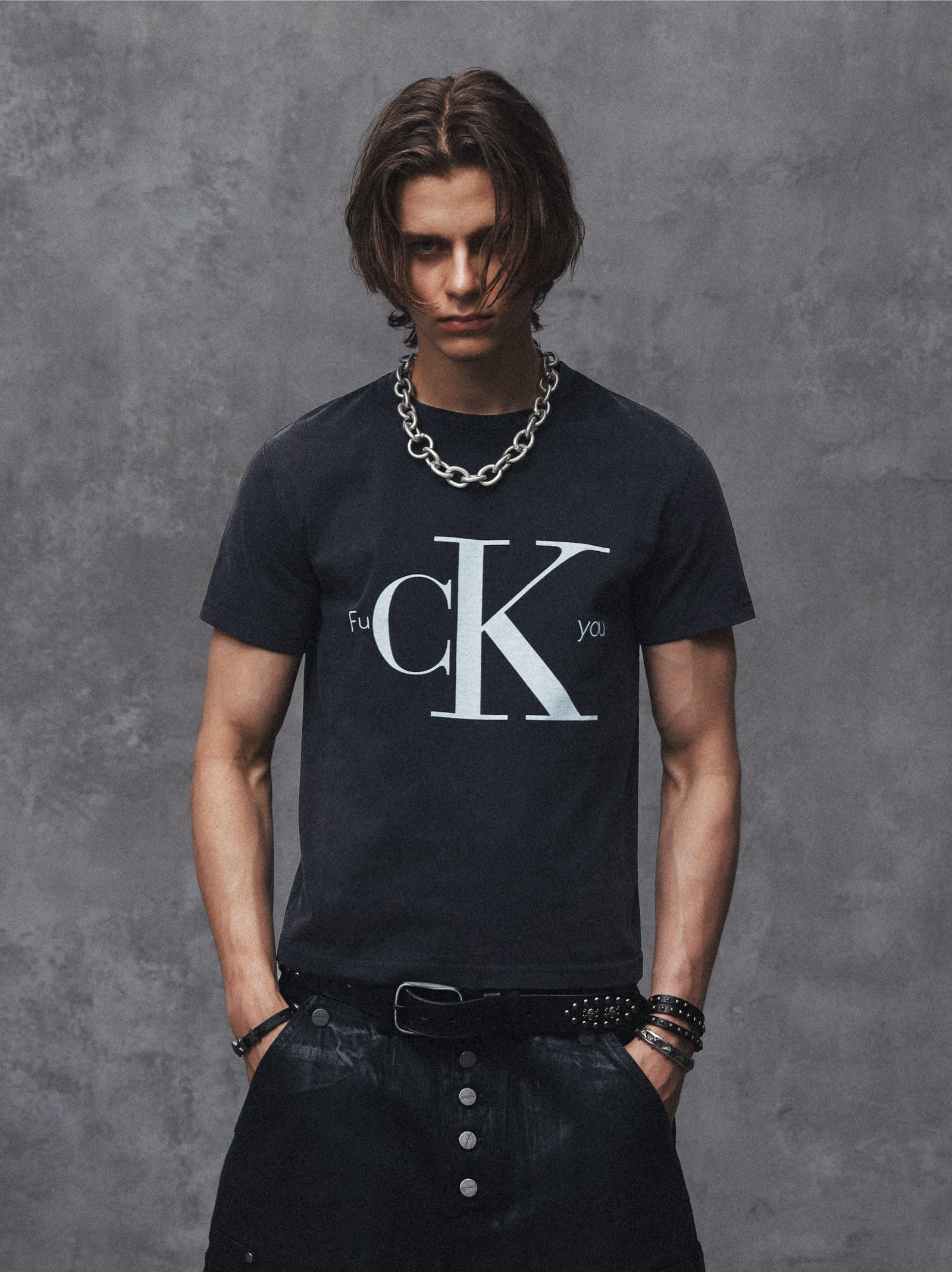 t-shirt FUCK You Vintage Washed Graphic Tee