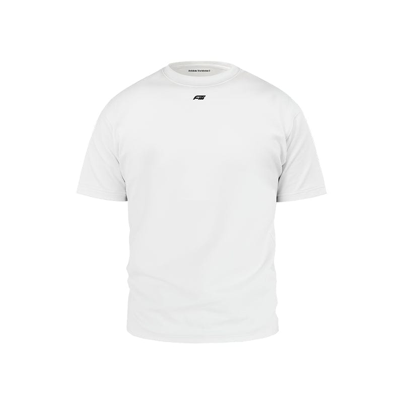 t-shirt White / S American slim fit stretch short sleeves