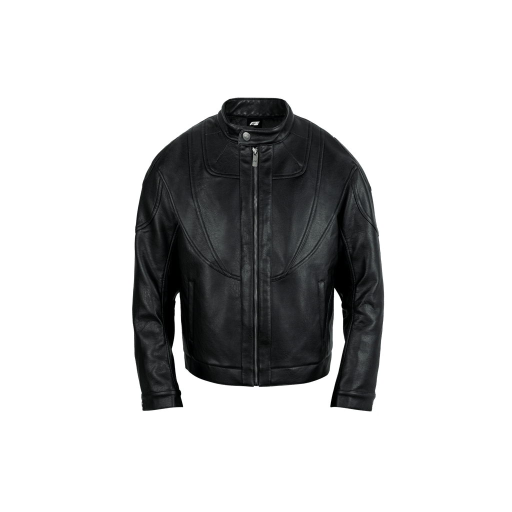 Vintage short leather jacket