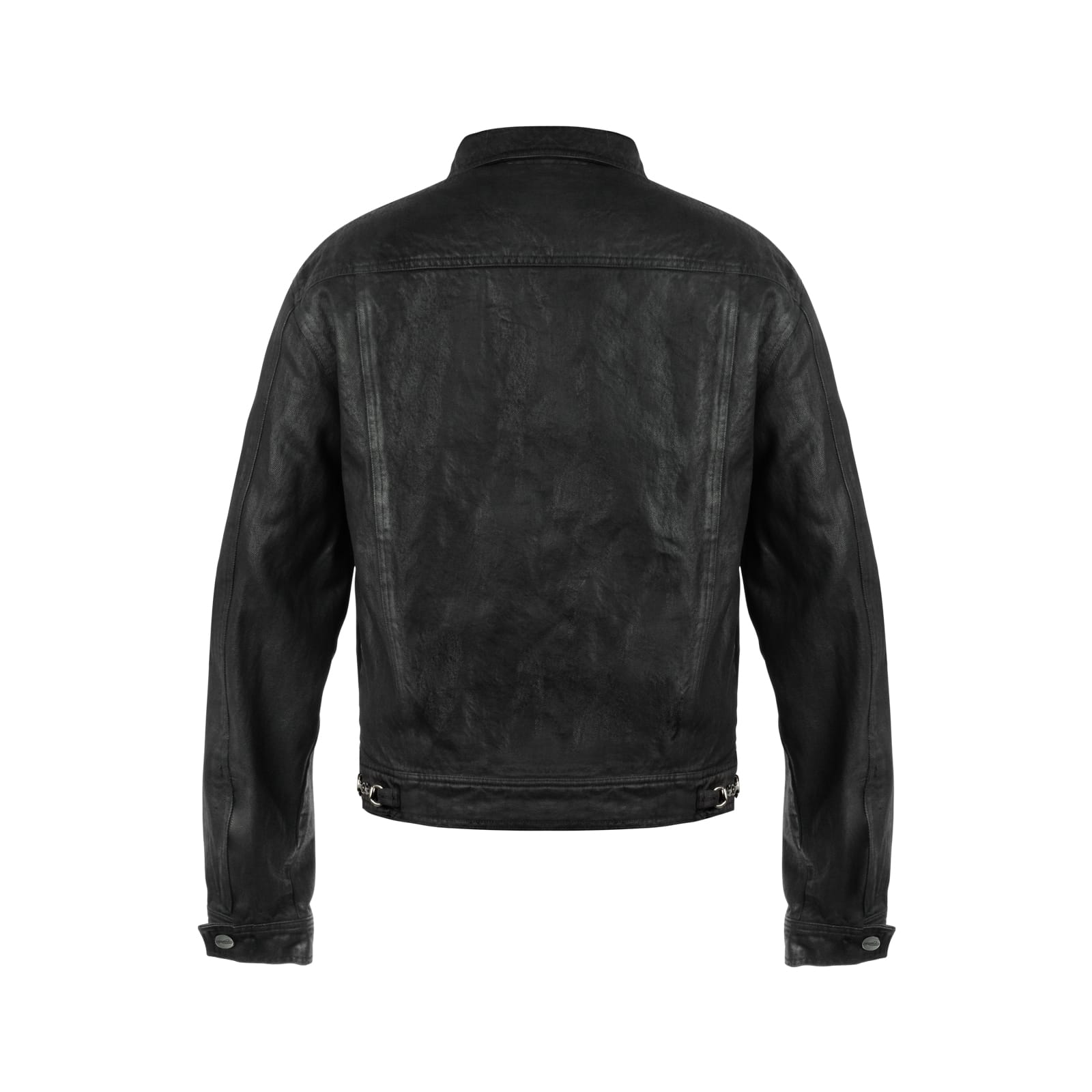 Waxed Studded Denim Jacket