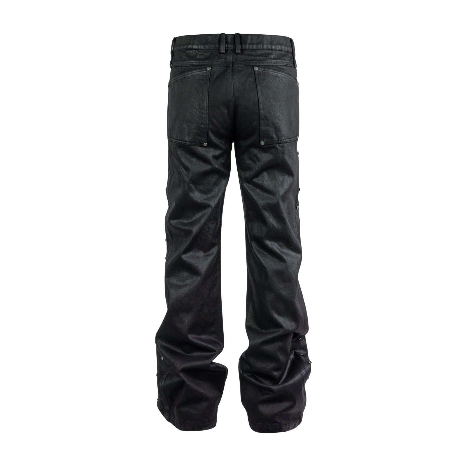 Waxed Studded Jeans