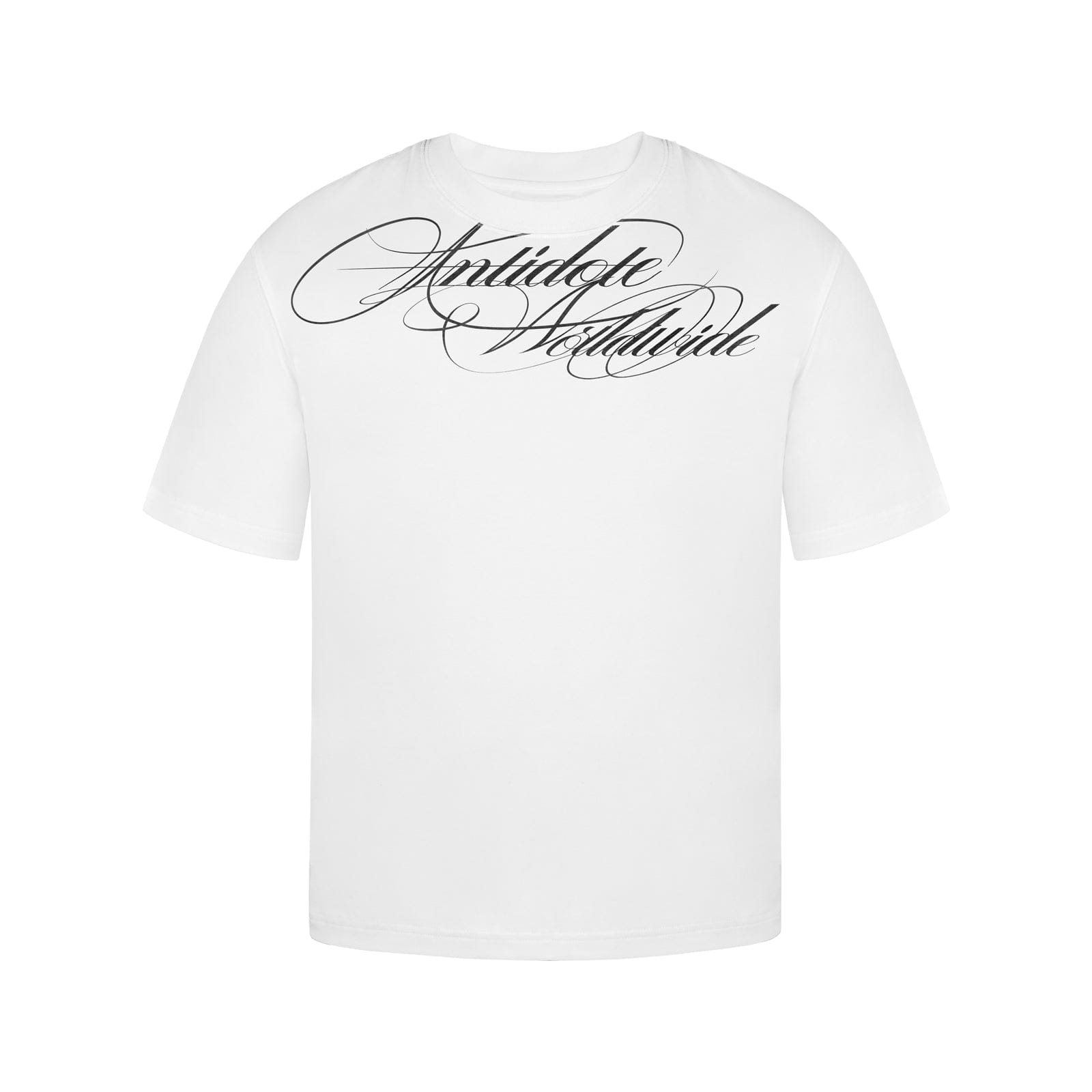 White / S Printed Logo Classic Fit Tee